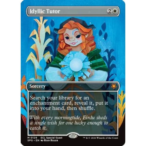 Idyllic Tutor (Borderless) (SPG-129) Foil