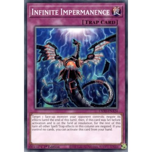 Infinite Impermanence - L5DD-ENA24 Common / Short Print 1st Edition
