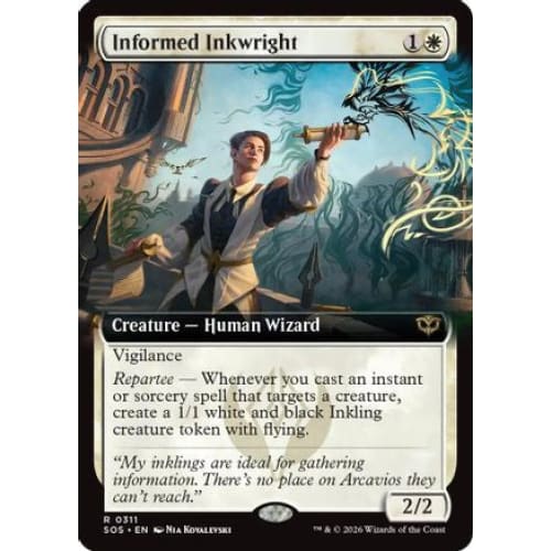 Informed Inkwright (Extended Art) (SOS-311) Foil