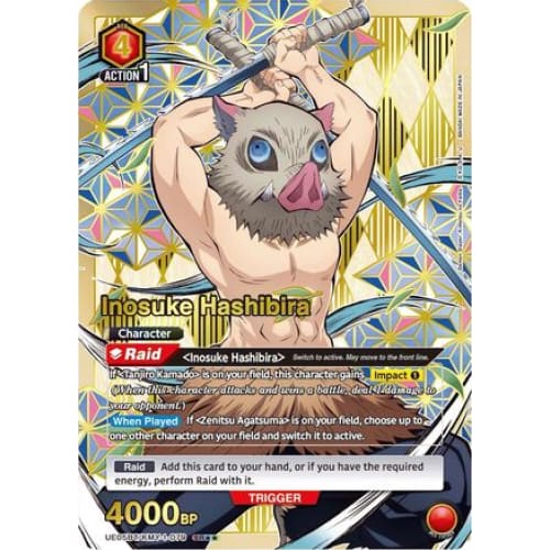 Inosuke Hashibira (079) (SR**) (UE05BT/KMY-1-079) - UE05BT Demon Slayer Kimetsu no Yaiba Foil