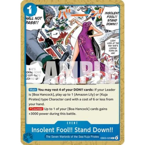 Insolent Fool!! Stand Down!! EB03-029 C Extra Booster: One Piece Heroines Edition