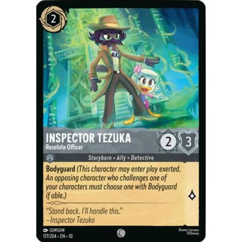 Inspector Tezuka - Resolute Officer (177/204) - Whispers in the Well Cold Foil