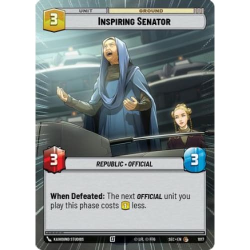 Inspiring Senator (Hyperspace Foil) (1017)  Foil