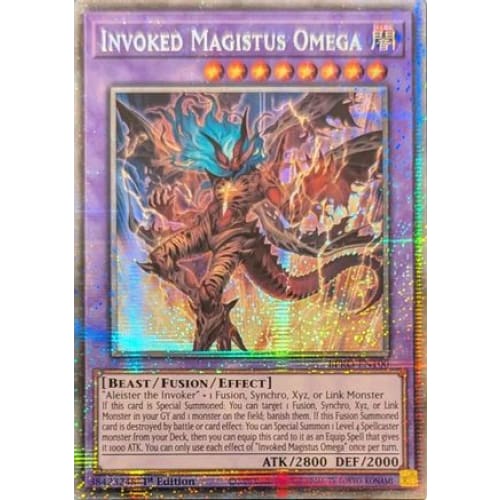 Invoked Magistus Omega (Starlight Rare) - BPRO-EN100 Starlight Rare 1st Edition