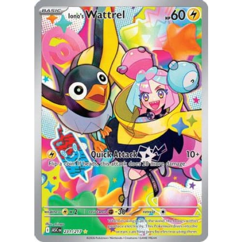 Iono's Wattrel - 231/217 (231) Illustration Rare Holofoil
