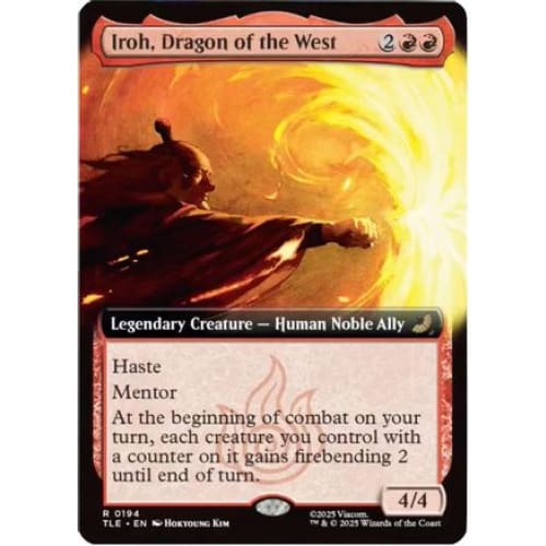 Iroh, Dragon of the West (Extended Art) (TLE-194) Foil