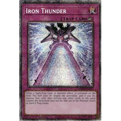 Iron Thunder (Starlight Rare) - RA05-EN079 Starlight Rare 1st Edition