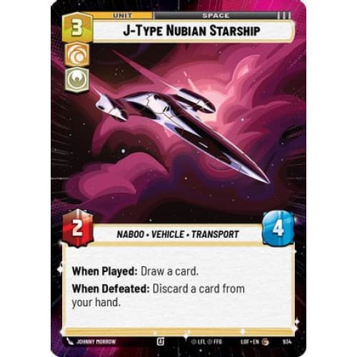 J-Type Nubian Starship (Hyperspace Foil) (934)  Foil