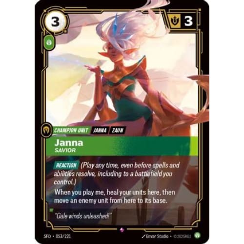 Janna - Savior (053/221) - Spiritforged Foil