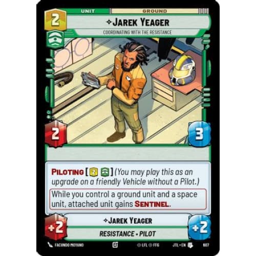 Jarek Yeager - Coordinating With The Resistance (Foil) (607)  Foil