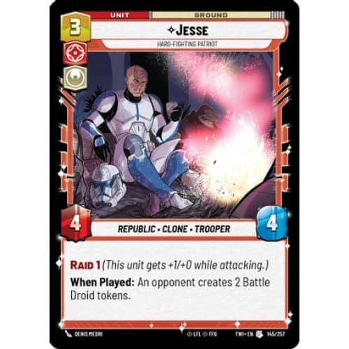 Jesse - Hard-Fighting Patriot (145/257)  Foil