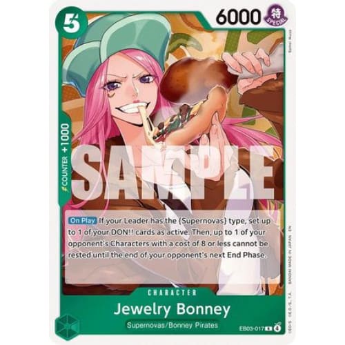 Jewelry Bonney EB03-017 R Extra Booster: One Piece Heroines Edition  Foil
