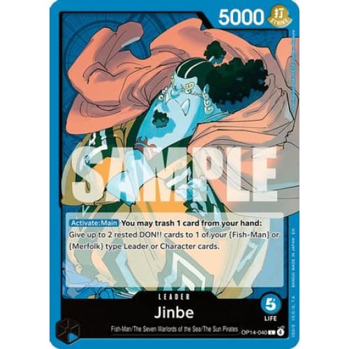 Jinbe - OP14-040 OP14-040 L The Azure Sea's Seven