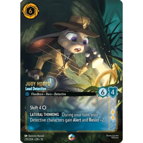 Judy Hopps - Lead Detective (Enchanted) (235/204) - Whispers in the Well Holofoil