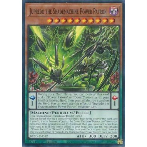 Jupredo the Shademachine Power Patron - BLZD-EN012 Common / Short Print 1st Edition