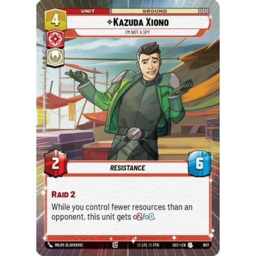Kazuda Xiono - I'm Not A Spy (Hyperspace Foil) (907)  Foil