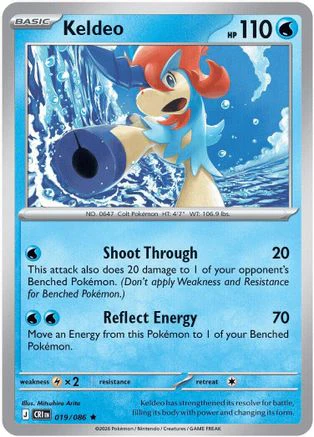 Keldeo (19) Rare Classic Holofoil