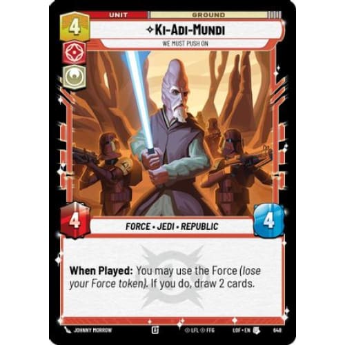 Ki-Adi-Mundi - We Must Push On (Foil) (648)  Foil