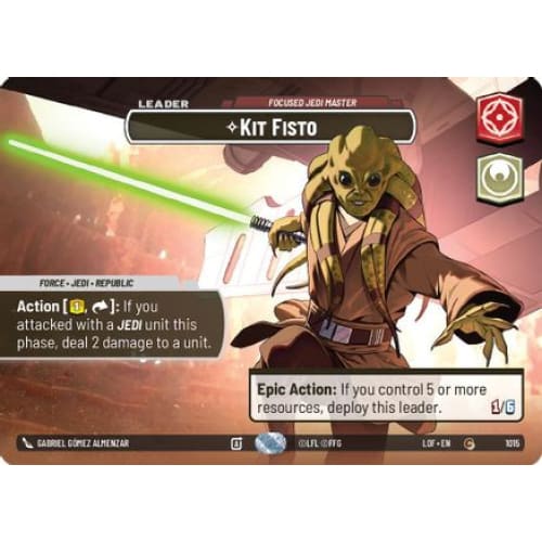 Kit Fisto - Focused Jedi Master (Showcase) (1015)  Foil