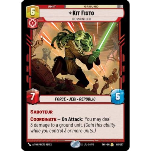 Kit Fisto - The Smiling Jedi (165/257)  Foil
