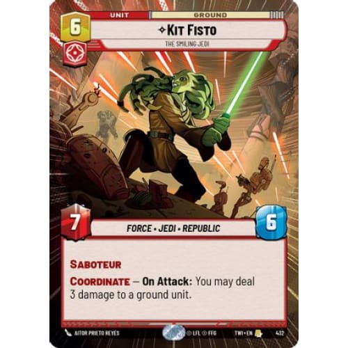 Kit Fisto - The Smiling Jedi (Hyperspace) (432)  Foil