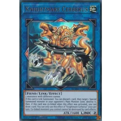 Knightmare Cerberus - MAMA-EN070 Ultra Rare 1st Edition