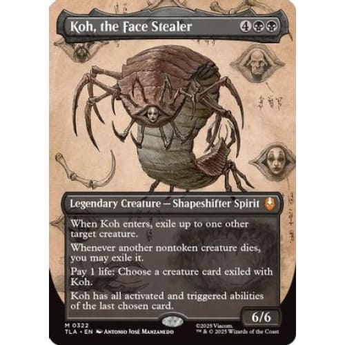 Koh, the Face Stealer (Borderless) (TLA-322) Foil