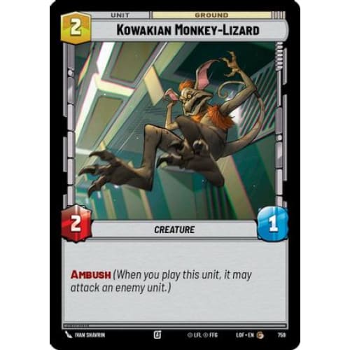 Kowakian Monkey-Lizard (Foil) (759)  Foil