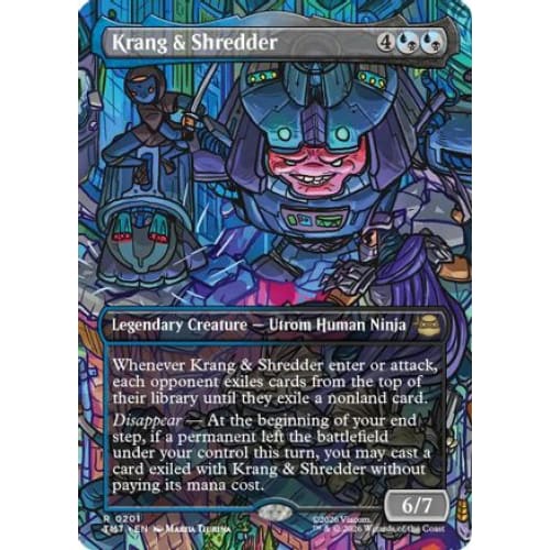 Krang & Shredder (Borderless) (TMT-201) Foil
