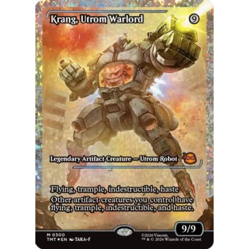 Krang, Utrom Warlord (Showcase) (Fracture Foil) (TMT-300) Foil