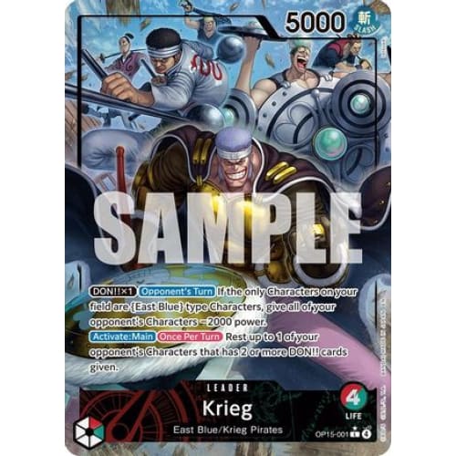 Krieg (OP15-001) (Alternate Art) OP15-001 L Adventure on Kami's Island  Foil