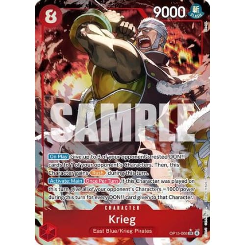 Krieg (OP15-008) (Alternate Art) OP15-008 SR Adventure on Kami's Island  Foil