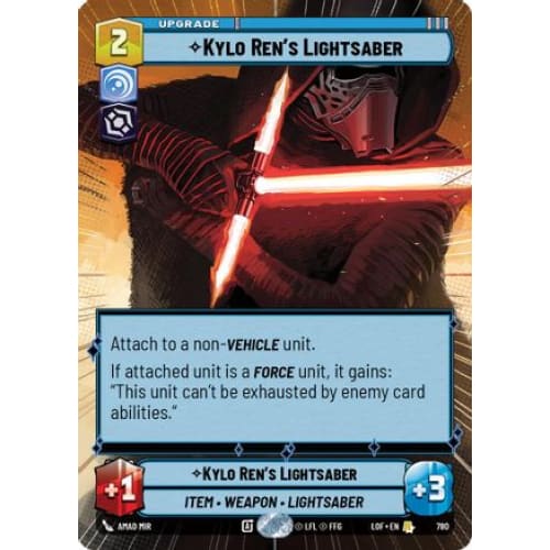 Kylo Ren's Lightsaber (Hyperspace Foil) (780)  Foil