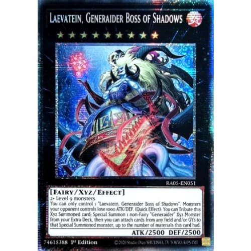 Laevatein, Generaider Boss of Shadows (Starlight Rare) - RA05-EN051 Starlight Rare 1st Edition