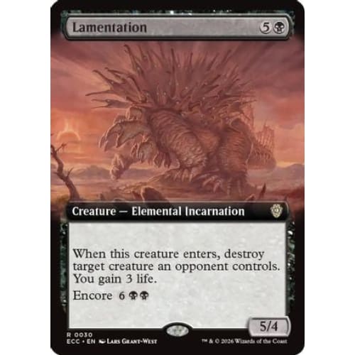 Lamentation (Extended Art) (ECC-030)