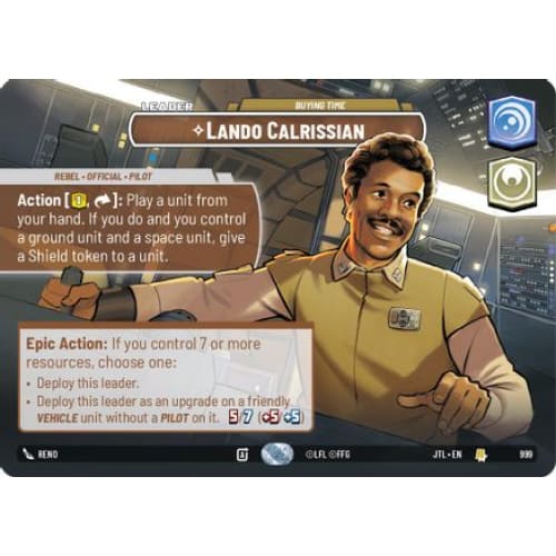 Lando Calrissian - Buying Time (Showcase) (999)  Foil