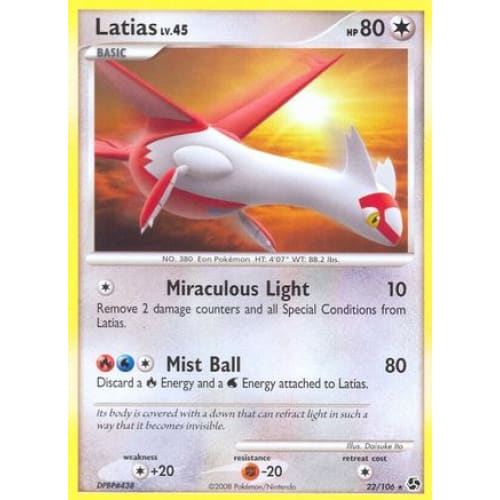 Latias (22) Rare Classic Reverse Holofoil