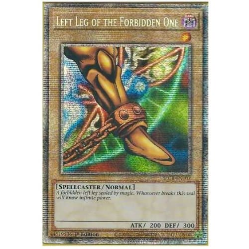 Left Leg of the Forbidden One (Starlight Rare) - BLCR-EN103 Starlight Rare 1st Edition