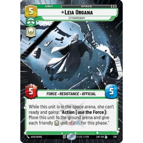 Leia Organa - Extraordinary (Hyperspace Foil) (838)  Foil