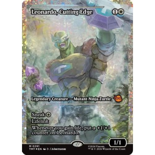 Leonardo, Cutting Edge (Showcase) (Fracture Foil) (TMT-291) Foil