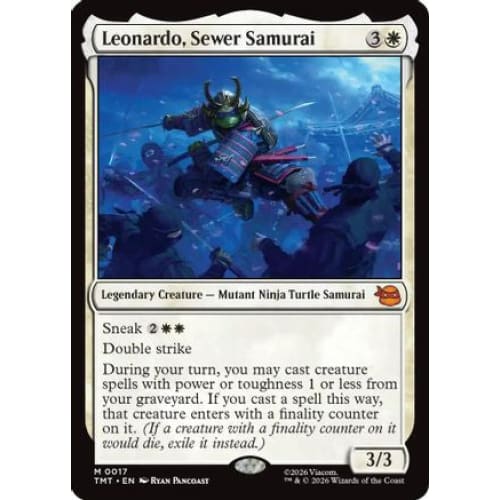 Leonardo, Sewer Samurai (TMT-017) Foil