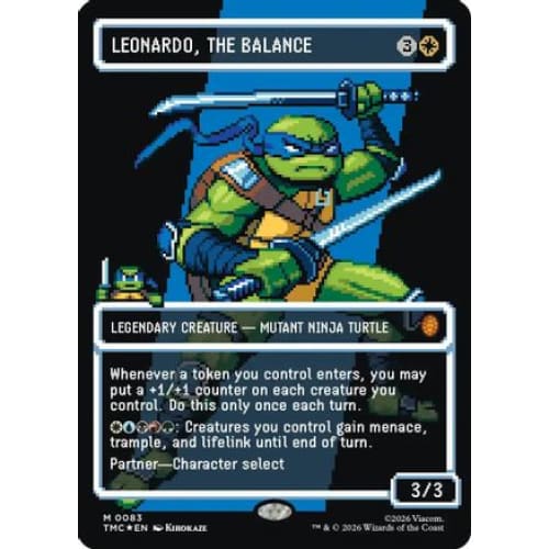 Leonardo, the Balance (0083) (Borderless) (Surge Foil) (TMC-083) Foil