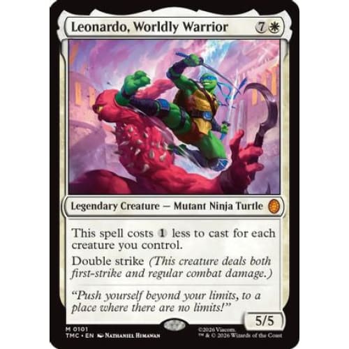 Leonardo, Worldly Warrior (TMC-101)