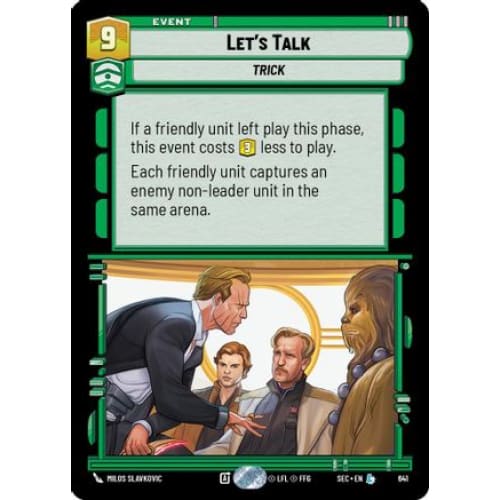 Let's Talk (Foil) (641)  Foil