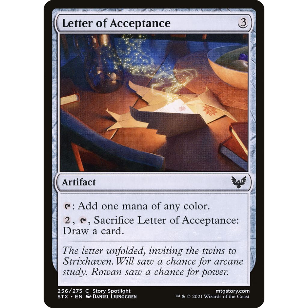 Letter of Acceptance (STX-256)