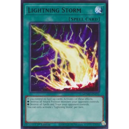 Lightning Storm - MZMU-EN116 Rare 1st Edition