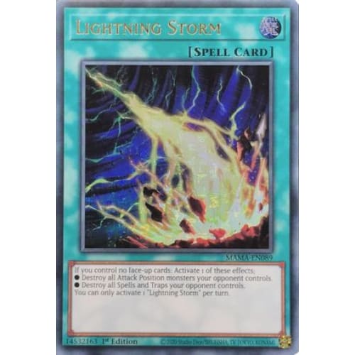 Lightning Storm (Ultra Pharaoh's Rare) - MAMA-EN089 Ultra Pharaoh’s Rare 1st Edition