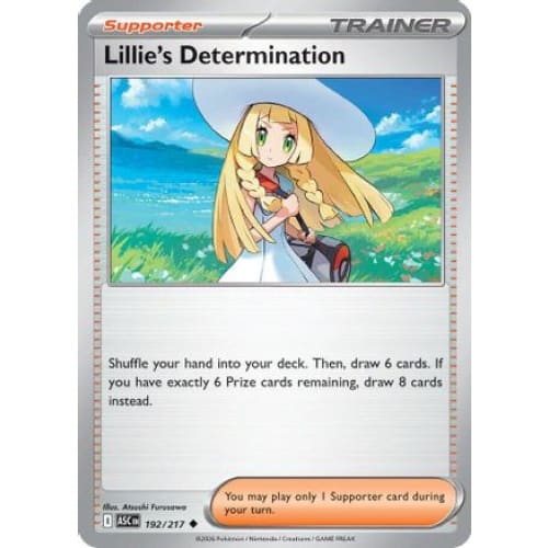 Lillie's Determination (192) Uncommon Reverse Holofoil