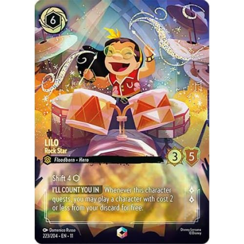 Lilo - Rock Star (Enchanted) (223/204) - Winterspell Holofoil