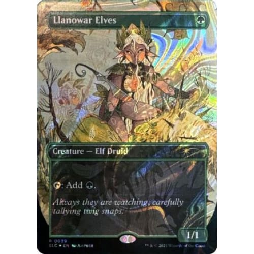 Llanowar Elves (Halo Foil) (SLC-039) Foil